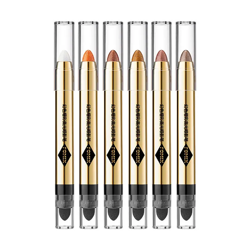 

Magic-colored bright-colored high-gloss eye shadow pen, pearlescent fine-flashing, capacity-improving and brightening