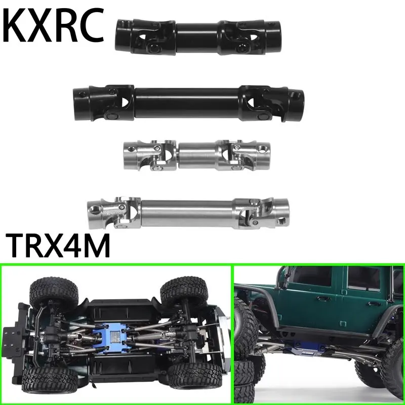 

2 шт. металлический приводной вал из нержавеющей стали CVD универсальный шарнир для 1/18 RC Crawler Car Traxxas TRX4M Defender Bronco обновленные детали