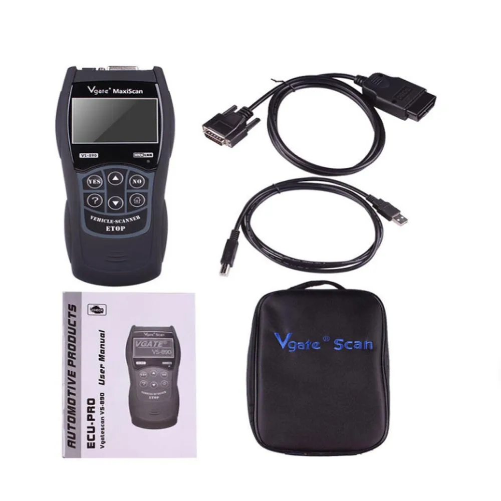 Новейший диагностический сканер Vgate VS890S OBD2 VS890 SCAN Tool VS 890 CAN-BUS многоязычный