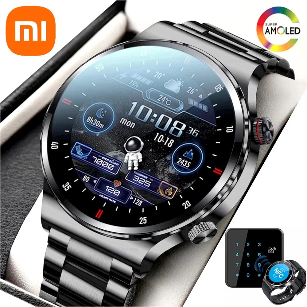 

Xiaomi Bluetooth Call Smart Watch Men Full Touch Screen Sports Fitness Watch Bluetooth Is Suitable For Android IOS Smart Watch