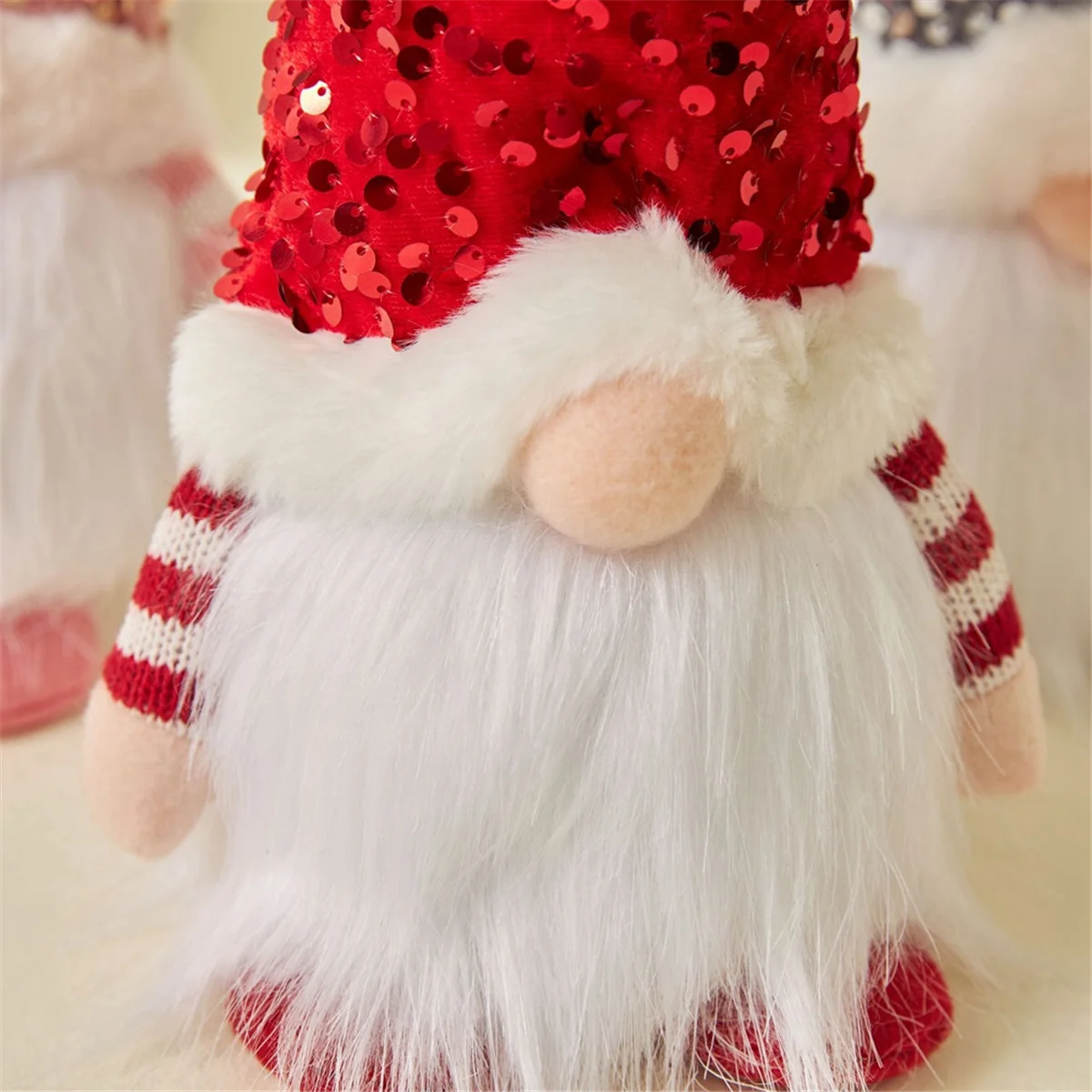 30 см светящаяся светодиодная рождественская кукла Эльф Гном со светодиодной