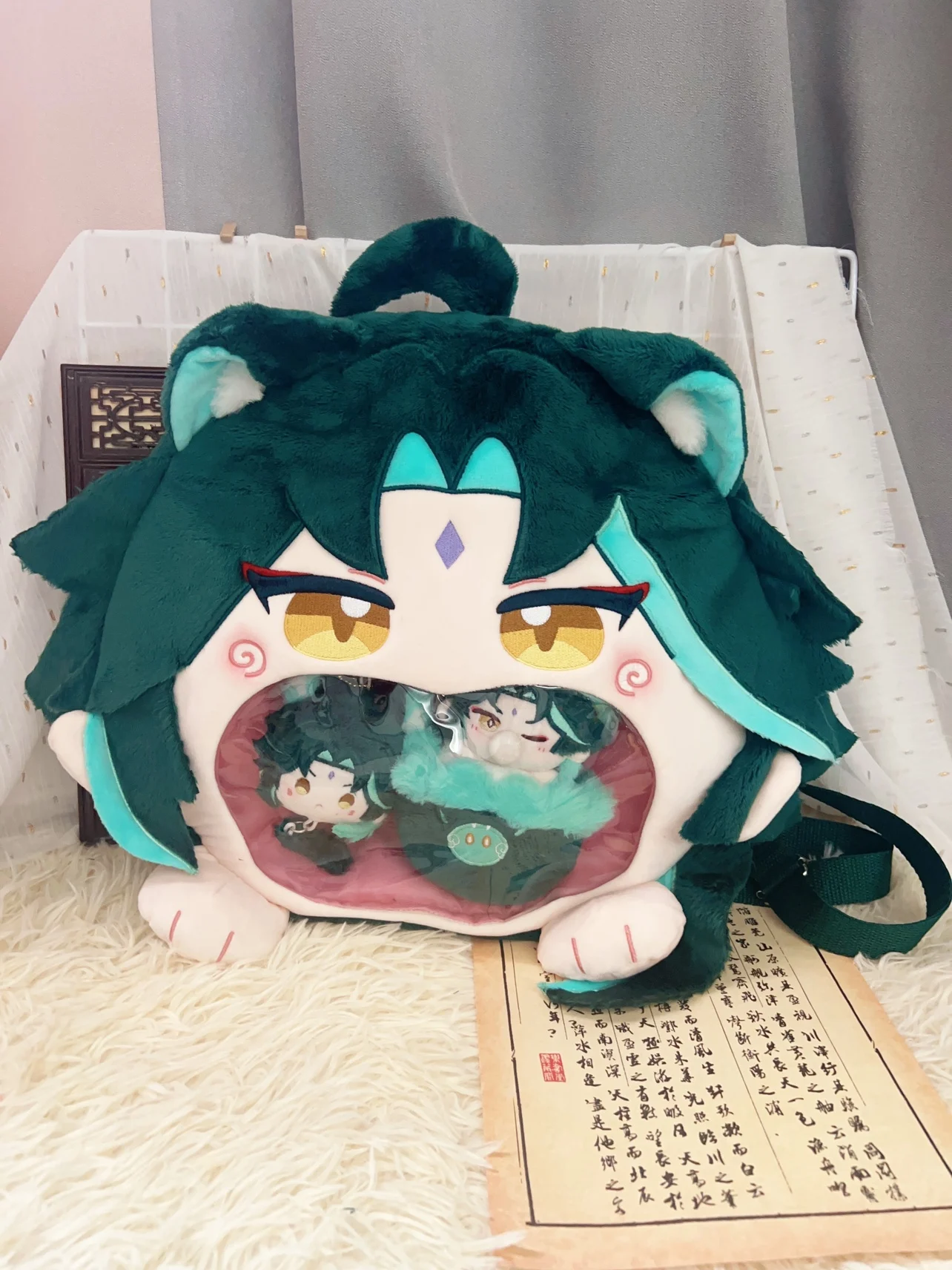 Официальный костюм для косплея Xiao винтаг Game Genshin Impact Neuvillette кошелек монет подарки