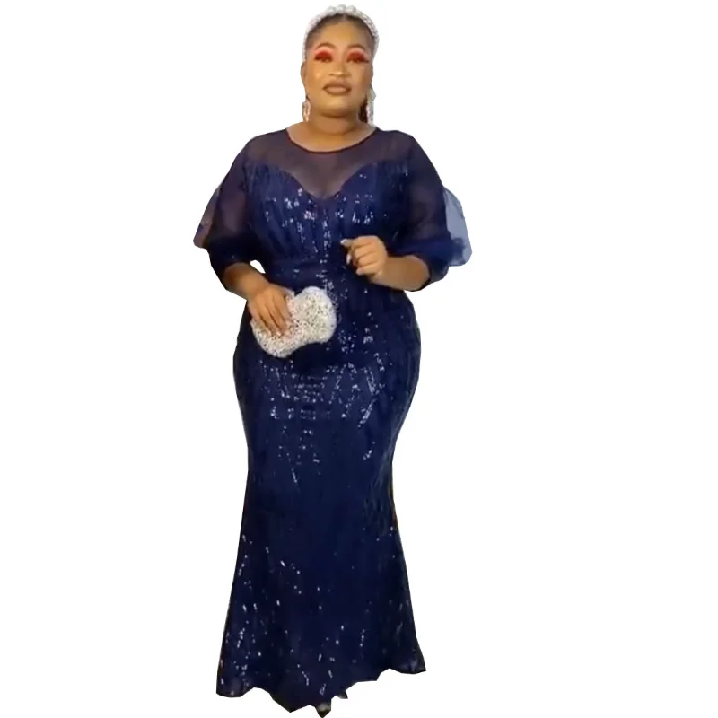 

Women Summer Sexy Long Evening Dresses Fashion 2022 Ladies Glam Bodycon Glitter Sequins Maxi Cocktail Party Dress Prom Gown