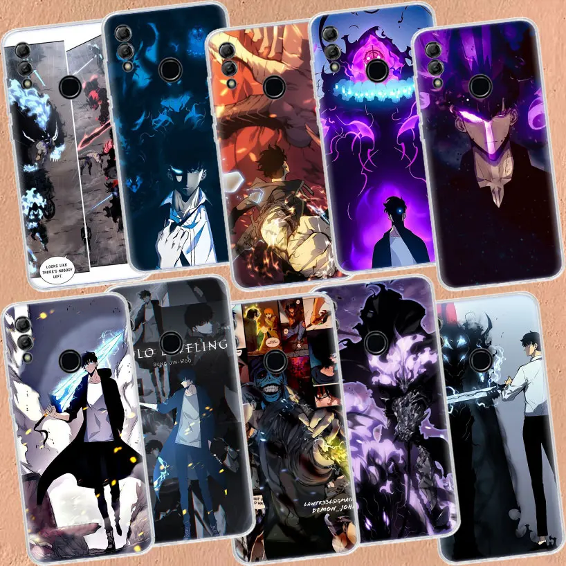 

Solo Leveling Sung Jin woo Phone Case For Honor 50 20 Pro 10i 9 Lite 9X 8A 8S 8X 7S 7X 7A Huawei P Smart Z 2021 Y5 Y6 Y7 Y9 Cove