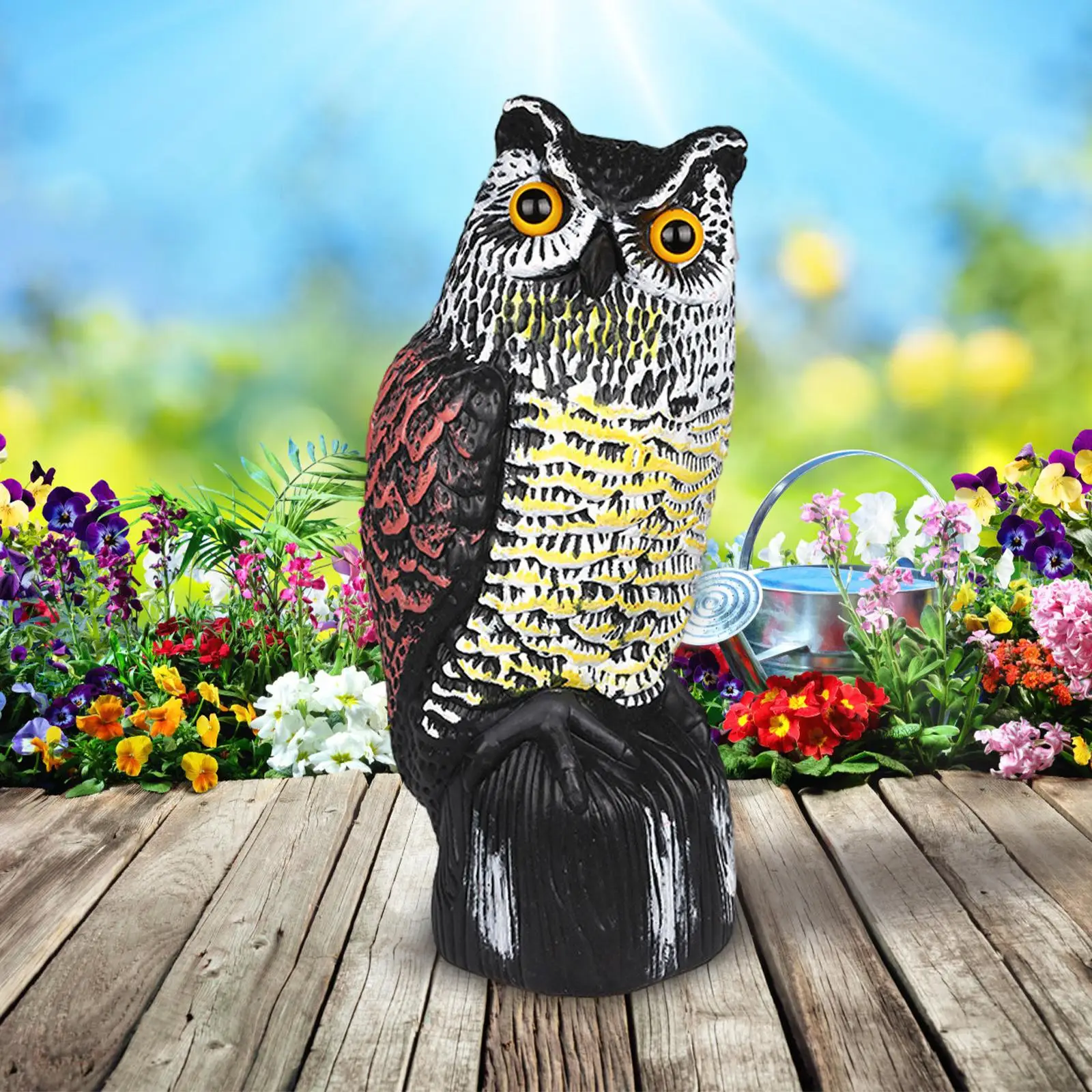 

Farm Plastic Simulated Owl Decoy Outdoor Decoration Bird Control Devices
