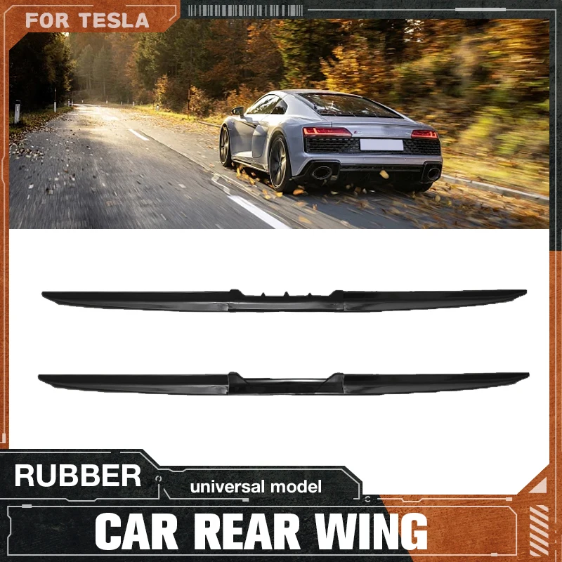 

For tesla Airfoil Automotive Cuttable Tail Without Punching Modification Accessories 2023 Accessories Universal Rear Wing
