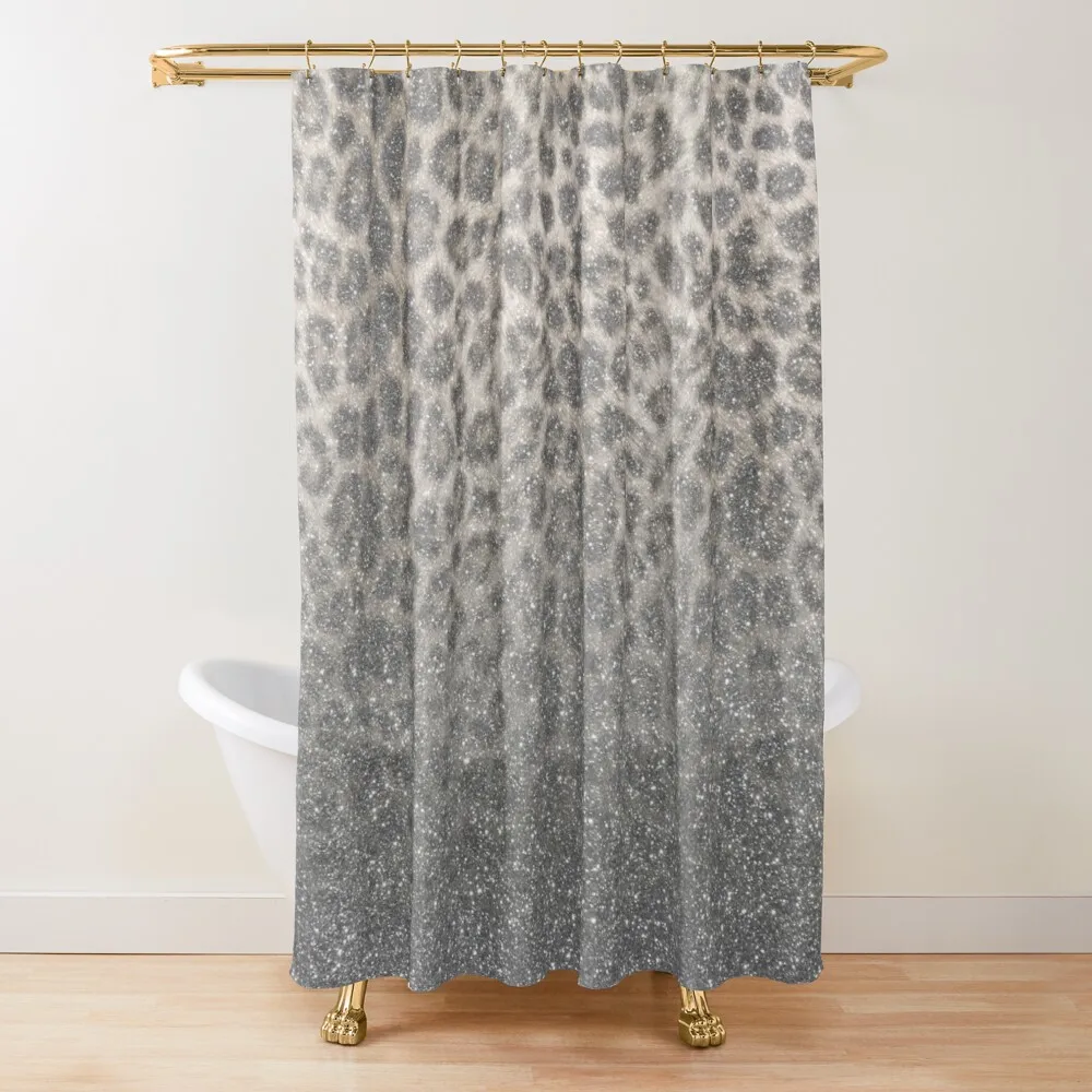

Шиммер (Снежный Леопард блеск абстрактный) Coquelicot Декор для ванной Роскошные тканевые занавески для ванной комнаты