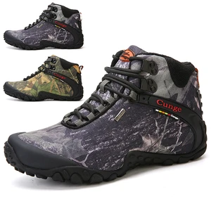 2022 New Men Hiking Shoes Outdoor Waterproof Hiking Boots High Quality Mountain Hiking Travel Shoes 