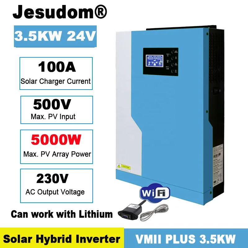 Гибридный солнечный инвертор кВт немодулированный синусоидальный сигнал с