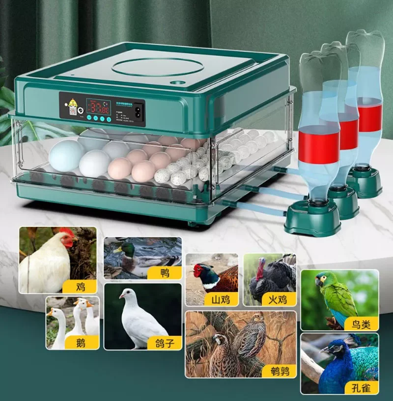 220/110V 6/12 Eggs Incubator Fully Automatic Turning Hatching Brooder Farm Bird Quail Chicken Poultry Farm Hatcher Turner