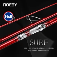 noeby fishing rod surf 397bx 428bx 3 section fuji parts carbon surf fishing rod sinker 100 260g japan long casting surf rods