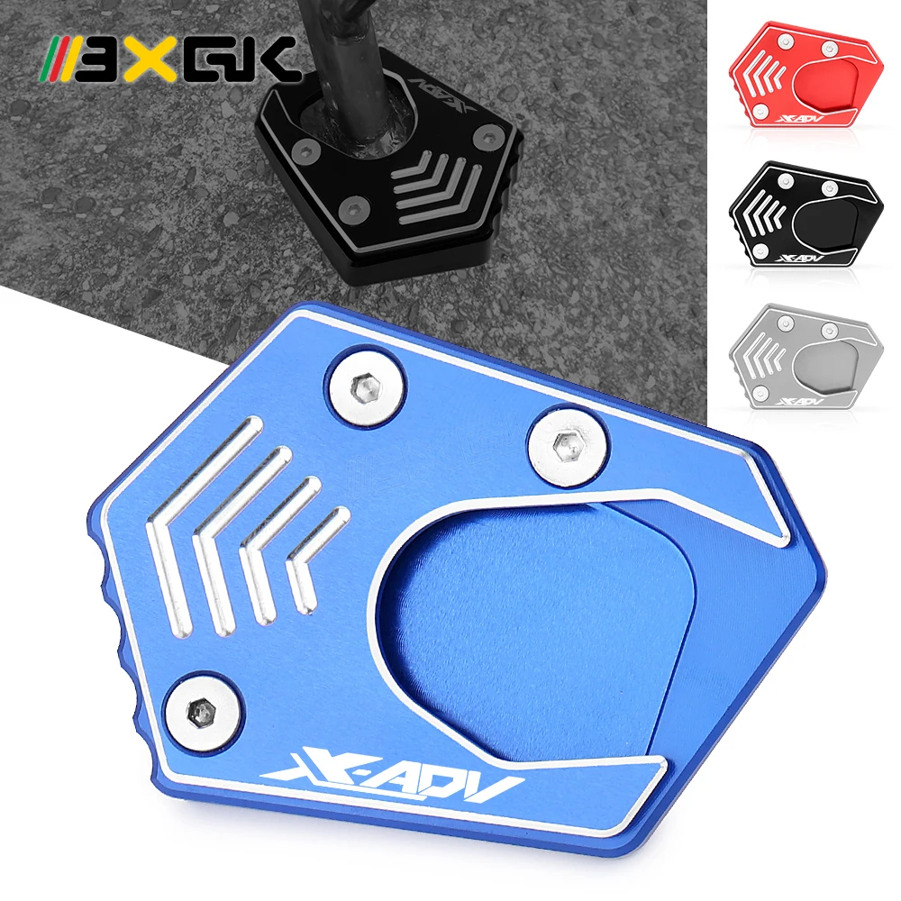 

For HONDA X ADV X-ADV 2017 2018 Motorcycle accessories Side Stand Pad Plate Kickstand Enlarger Support Extension Parts With Logo
