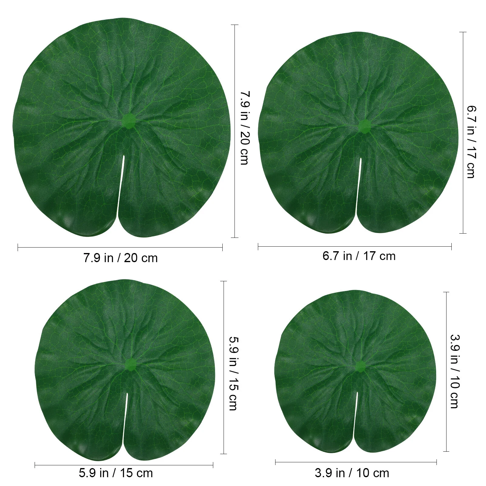 

16 Pcs Simulated Lotus Leaf Garden Leaves Simulation Fish Tank Decorations Aquarium Floating Adornment Fishpond Eva Lotus-leaf