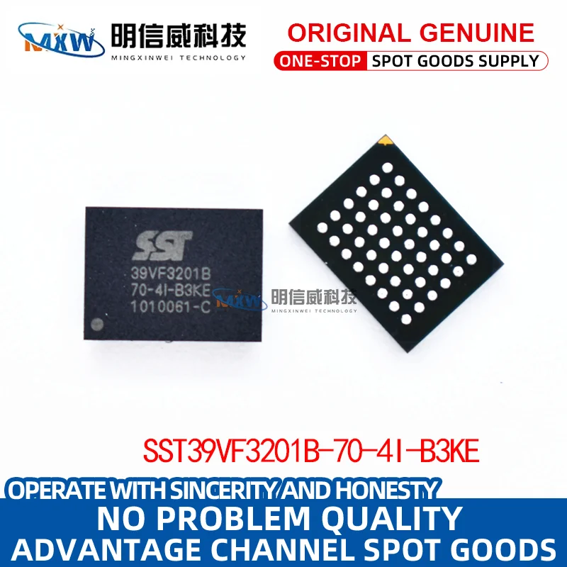 

SST39VF3201B-70-4I-B3KE TFBGA-48 original flash memory IC chip