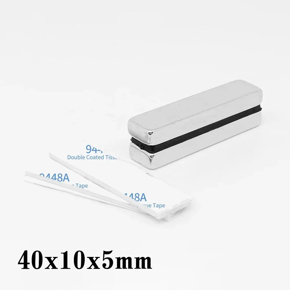 

40x10x5 мм блок сильный магнит с самолентой 40*10*5 прямоугольный магнитный лист 40x10x5 для домашних холодильников, офисов DIY 40*10*5