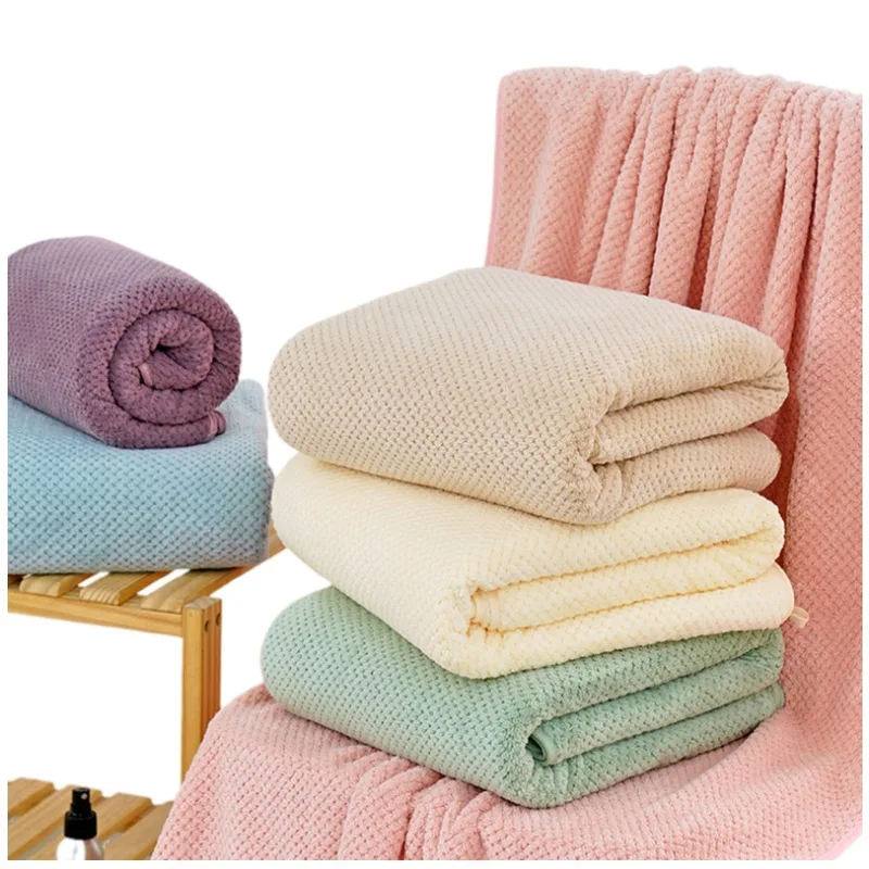 

Thickened 100% Cotton Bath Towel Increases Water Absorption Adult Bath Towel Solid Color Golden Silk Soft Affinity Face Towel