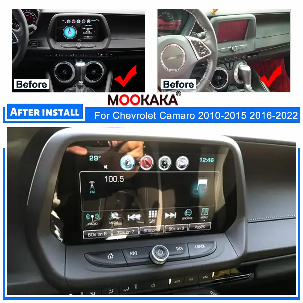 Автомобильный GPS-навигатор 2 Din Android 11 0 6 ГБ + 128 для Chevrolet Camaro 2016-2022 мультимедийный