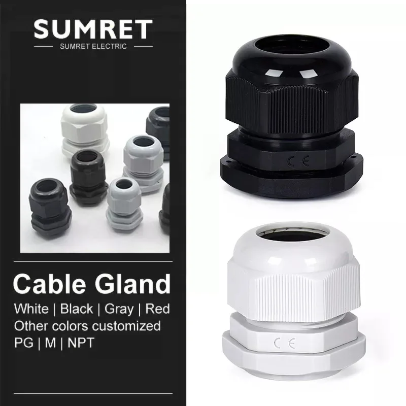 

Nylon Plastic cable gland PG42 PG48 PG63 wire glanding IP68 Waterproof cable entry Grand Head German Standard Thread