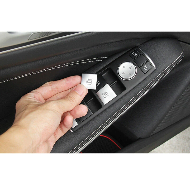 

14 шт., хромированные кнопки для стеклоподъемника Mercedes-Benz A/B/C W204 /E W212