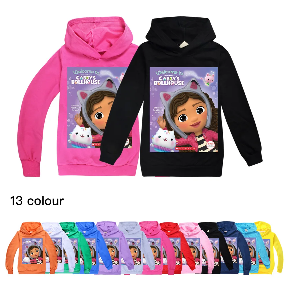 

Худи детское демисезонное с длинным рукавом и изображением кукольного домика