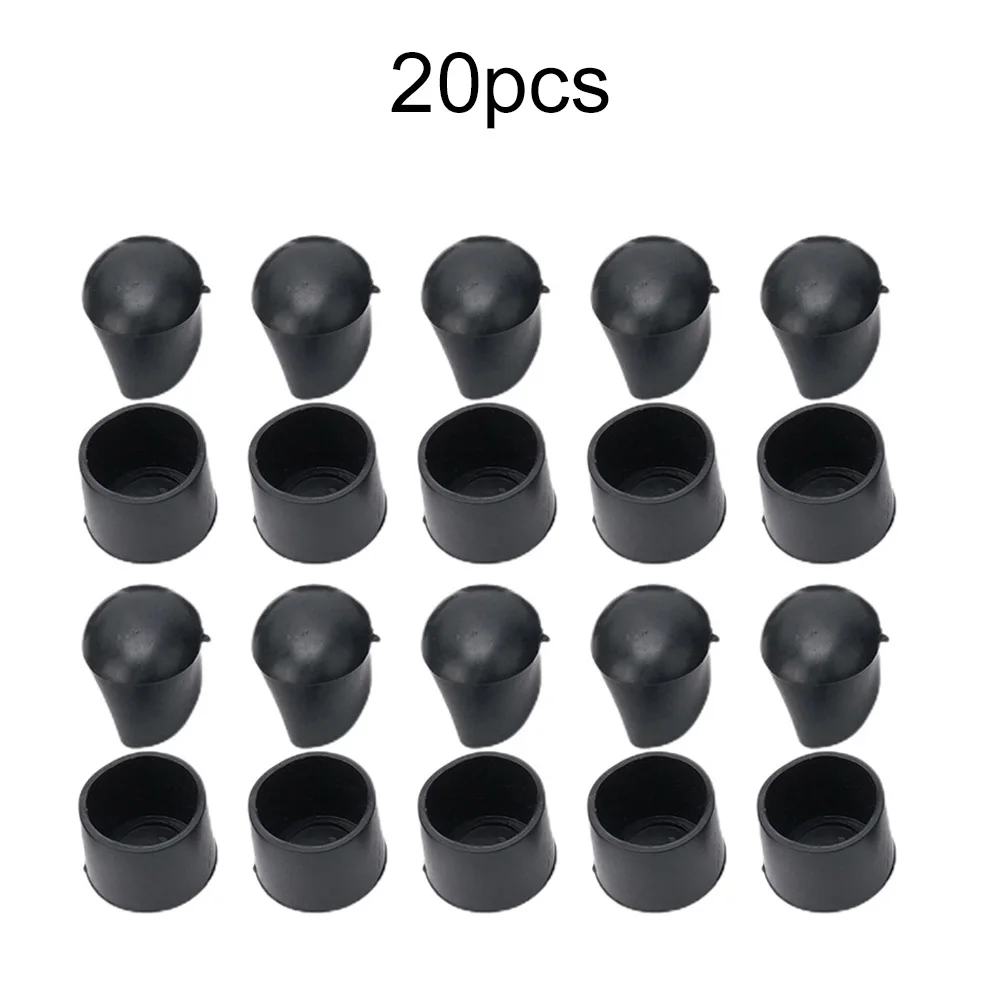 

20 Pcs Rubber Chair Ferrules Anti Scratch Floor Protector Table Feet Leg Cap End Anti Scratch Furniture Feet Leg Floor Protector