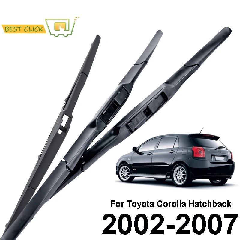 

Щетки стеклоочистителя лобового стекла автомобиля для Toyota Corolla Hatchback 2002 2003 2004 2005 2006 2007 E120 Комплект передних и задних дворников