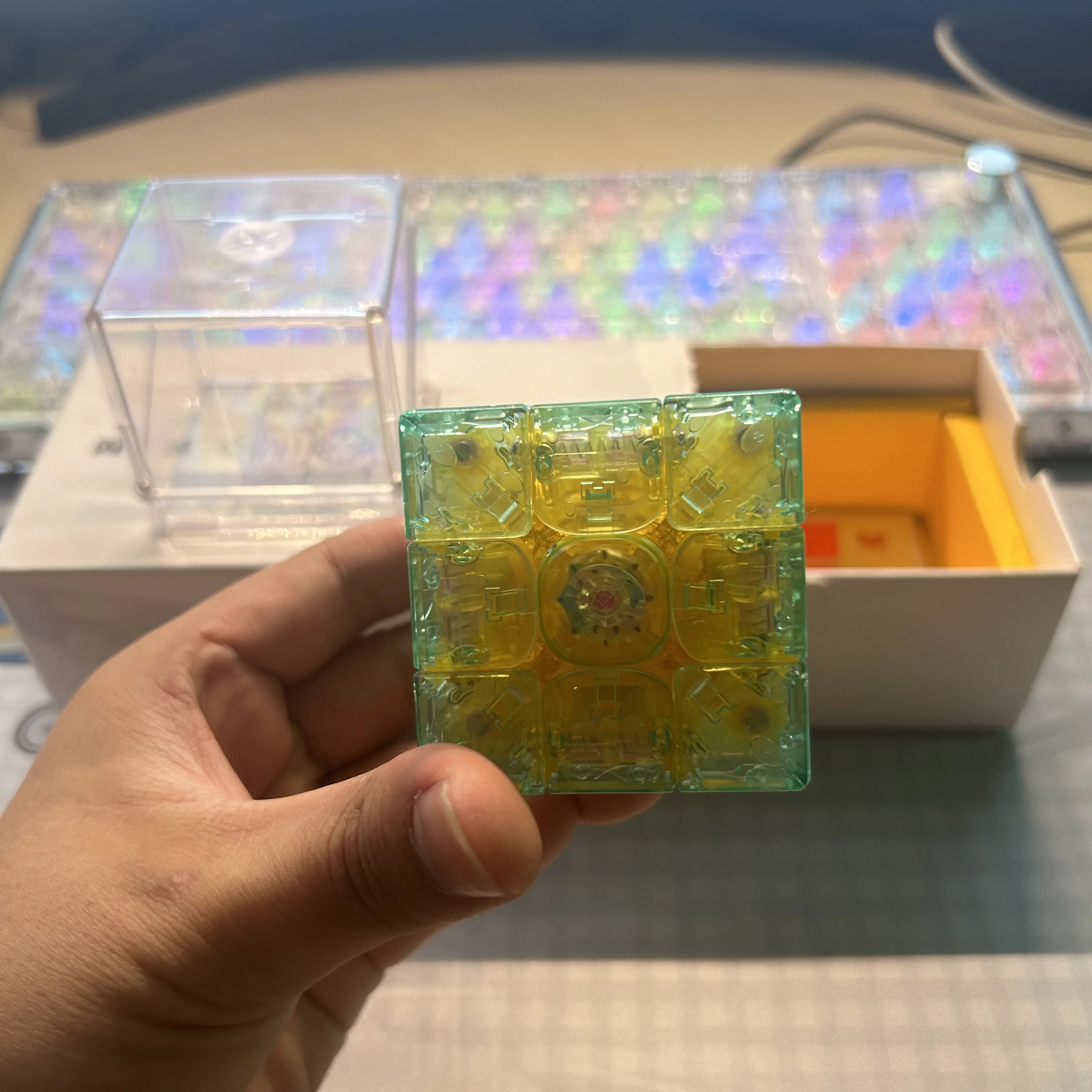 Магнитный Изумрудный кубик 3x3