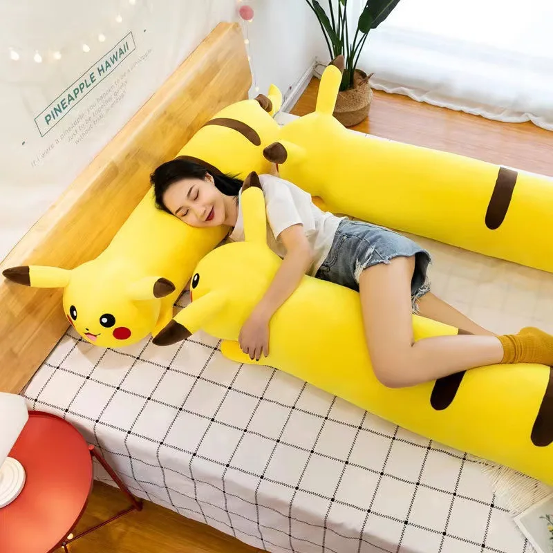 

Pokémon Pillow Pikachu Large Long Plush Toy Bed Sleeping Pillow Home Decoration 60cm/80cm/110cm/170cm Children Birthday Gift
