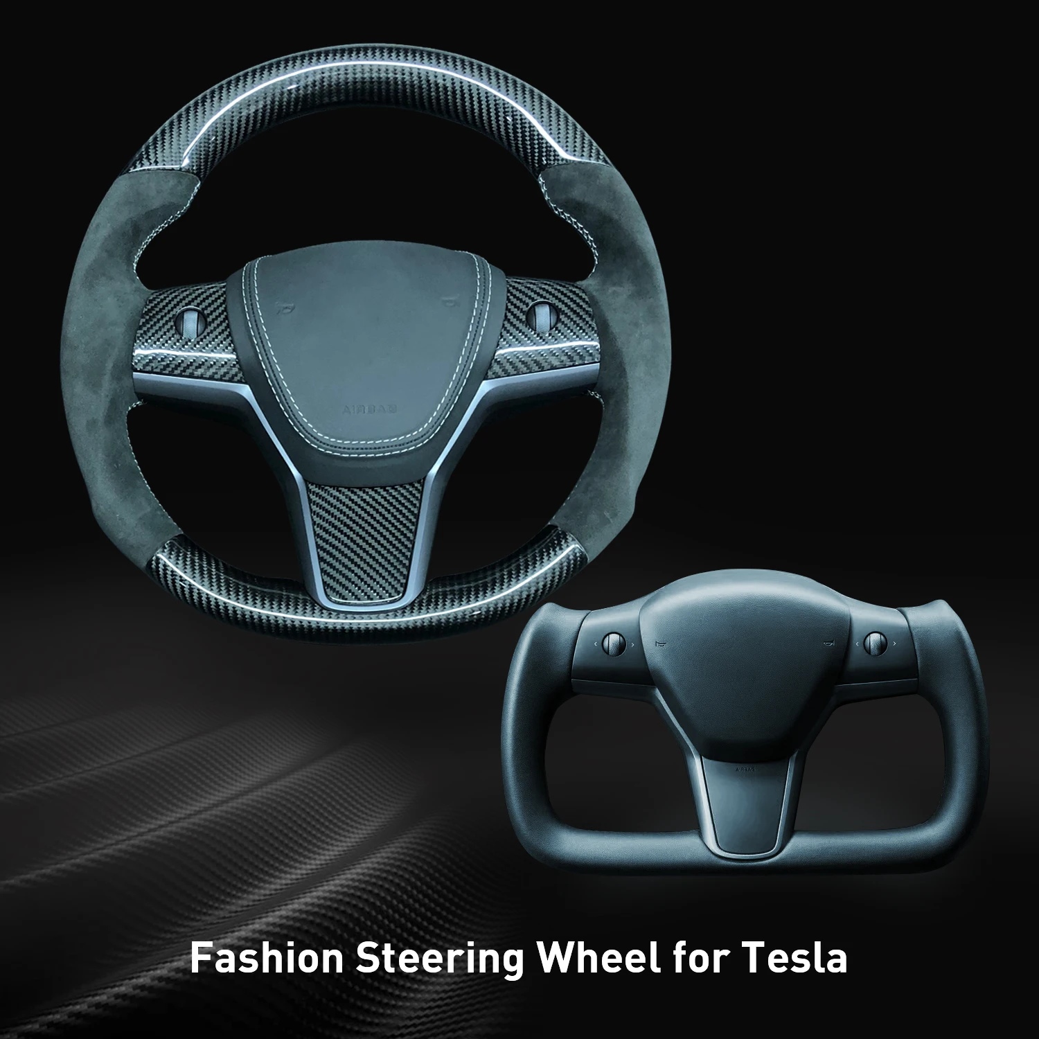 

Настоящий углеродный руль для Tesla Model 3 2017 2018 2019 2020 2021 2022 для модели Y 2017-2022