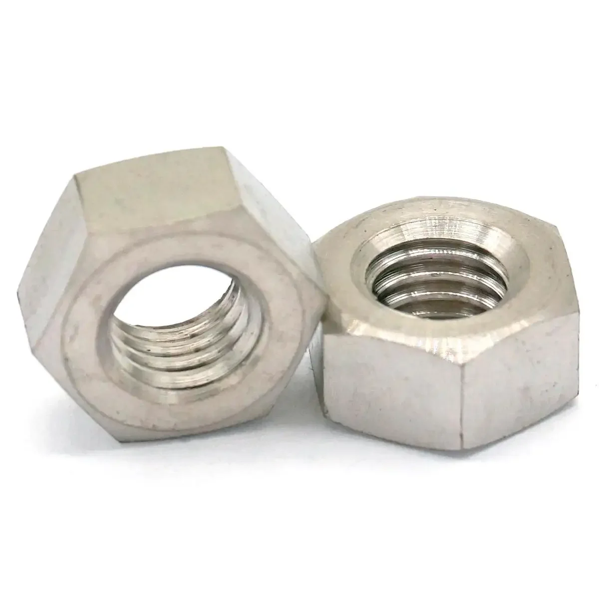 2 шт. M3/M4/M5/M6/M8/M10/M12/M14 TC4 GR5 Ti титановые гайки с шестигранной головкой