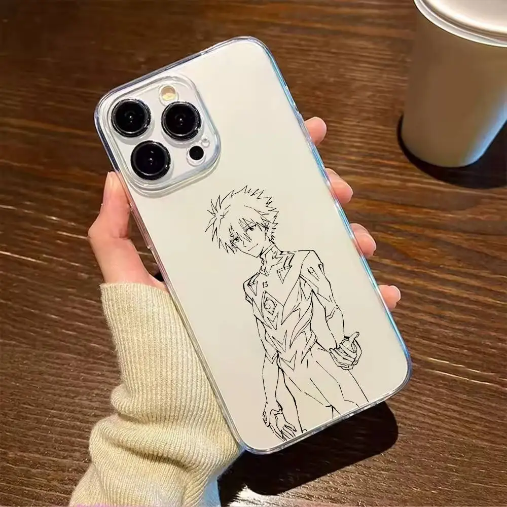 Чехол для телефона Nagisa Kaworu для iPhone 17 16 15 14 13 12 11 Mini Pro Max Plus, прозрачный (art.: 3920da675cd03) - 3920da675cd03