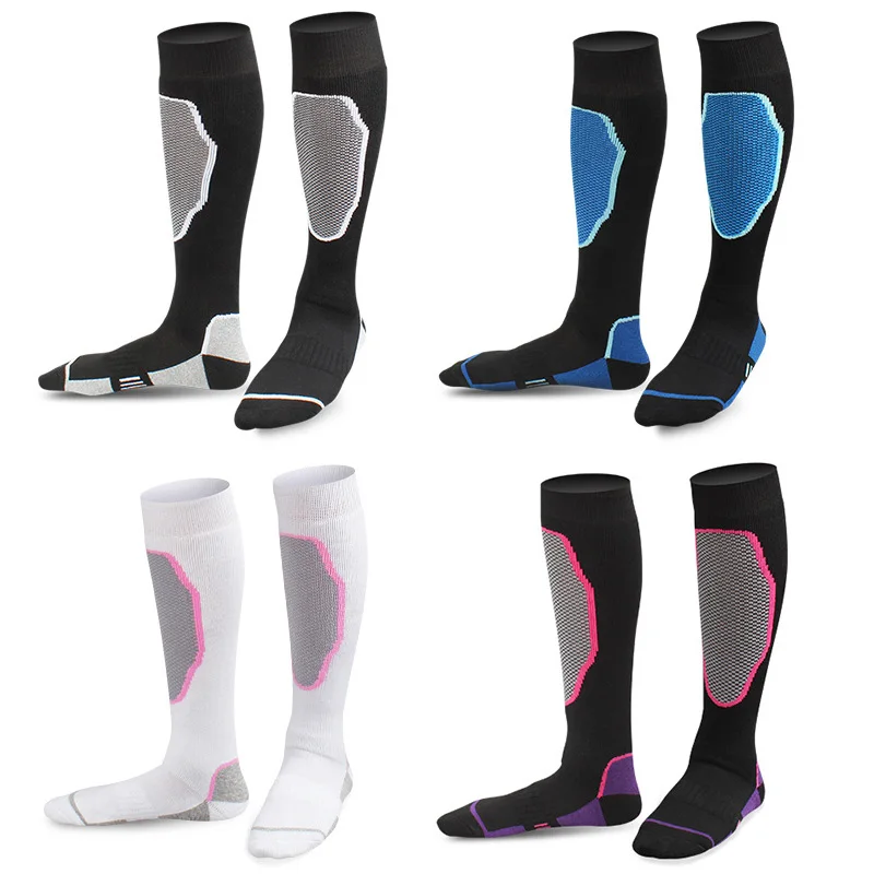 

1Pair Combed Cotton Thermal Socks Men Women Winter Long Warm Compression Socks For Ski Hiking Snowboarding Climbing Sports Socks