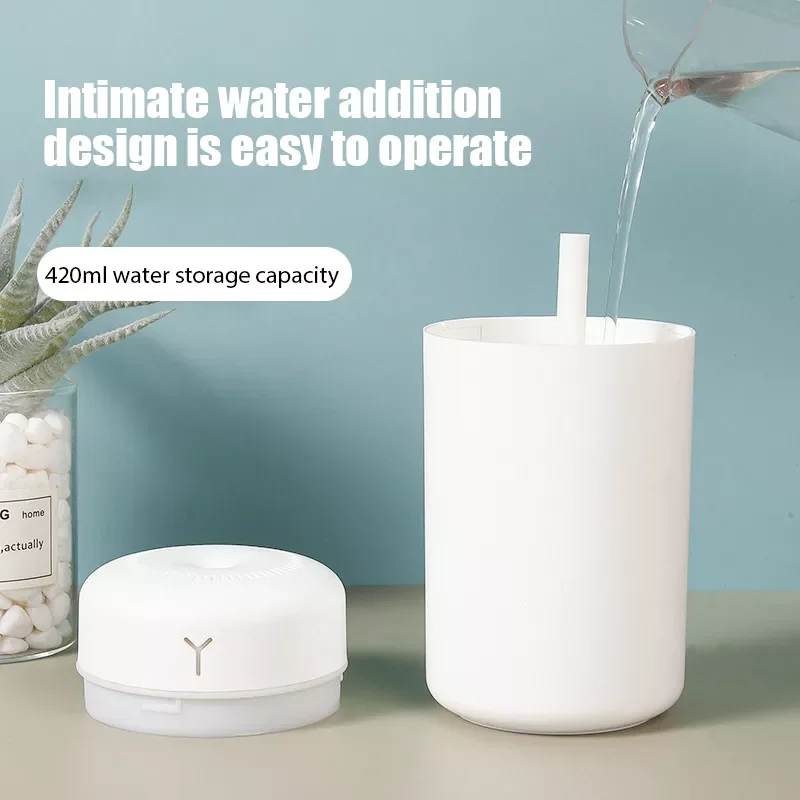 

420ml Air Humidifier Aroma Oil Humidificador for Home Car USB Cool Mist Sprayer with Colorful Soft Night Light Purifier