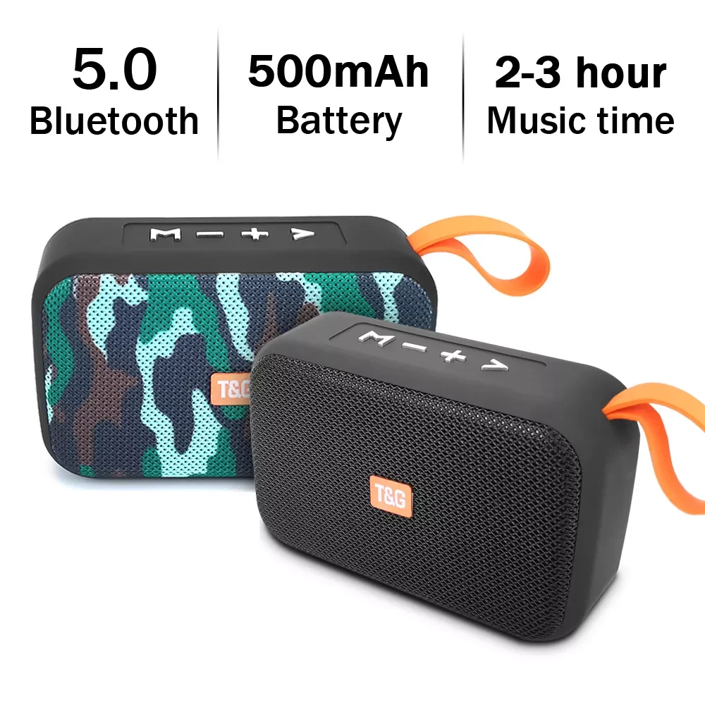 

Портативный Bluetooth-динамик TG506, беспроводной Саундбар для улицы, сабвуфер Hi-Fi с ремешком, стерео, поддержка TF-карты, FM-радио, Aux