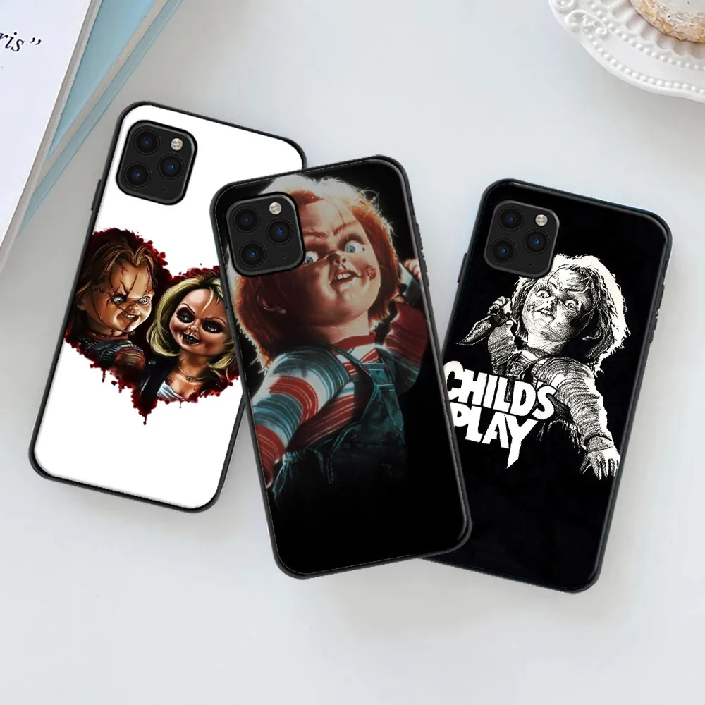 

Chucky Horror Phone Case For iPhone 11 12 13 Pro MAX Mini 6 7 8 6S Plus X XR XS SE 2020 Soft TPU Cartoon Doll Funda Back Cover