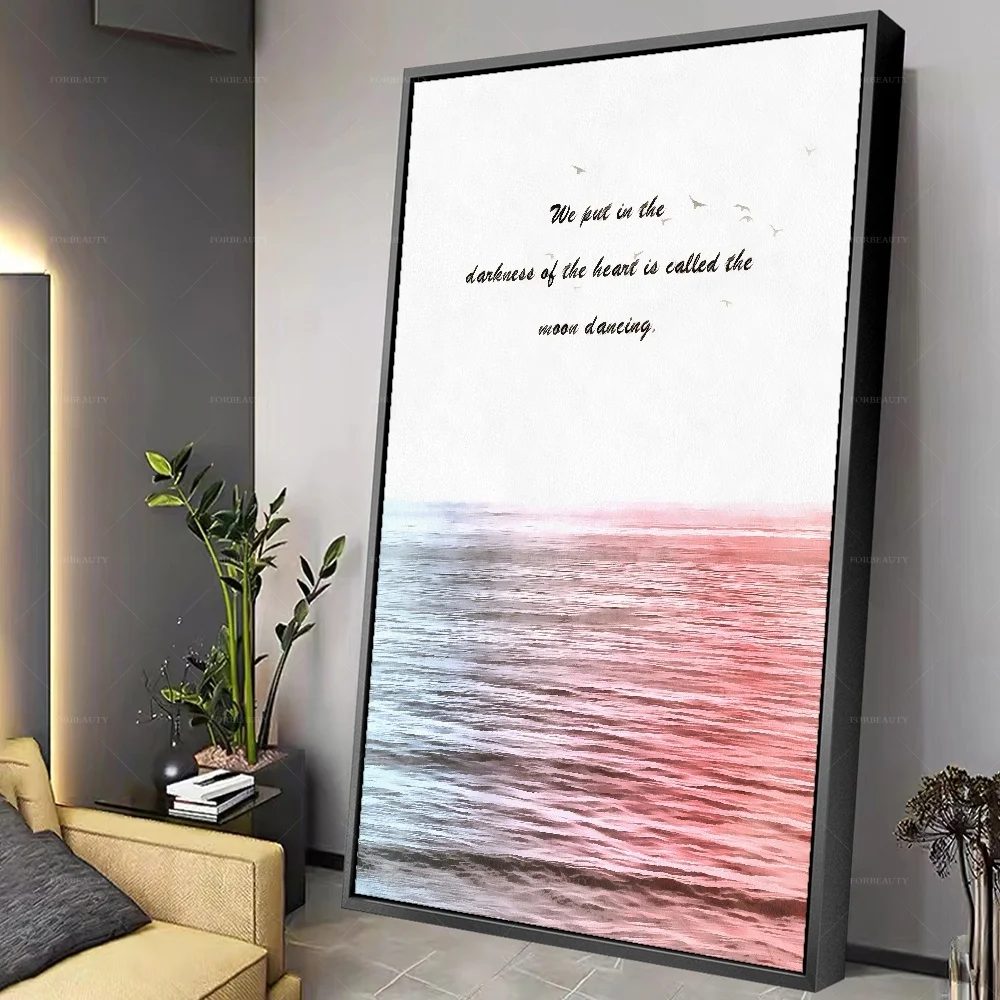 

Forbeauty розовая красная морская распылительная Картина на холсте водонепроницаемая и легкая Настенная картина маслом постер для декора комнаты