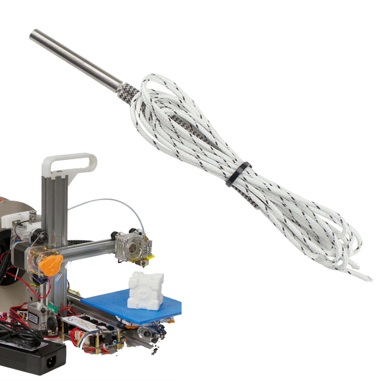 

1pcs Heating Tube 12V/24V 80W Heater Heating Pipe For 3D Printer Parts Heating Rod 1M Printer Accessories High Power Heating