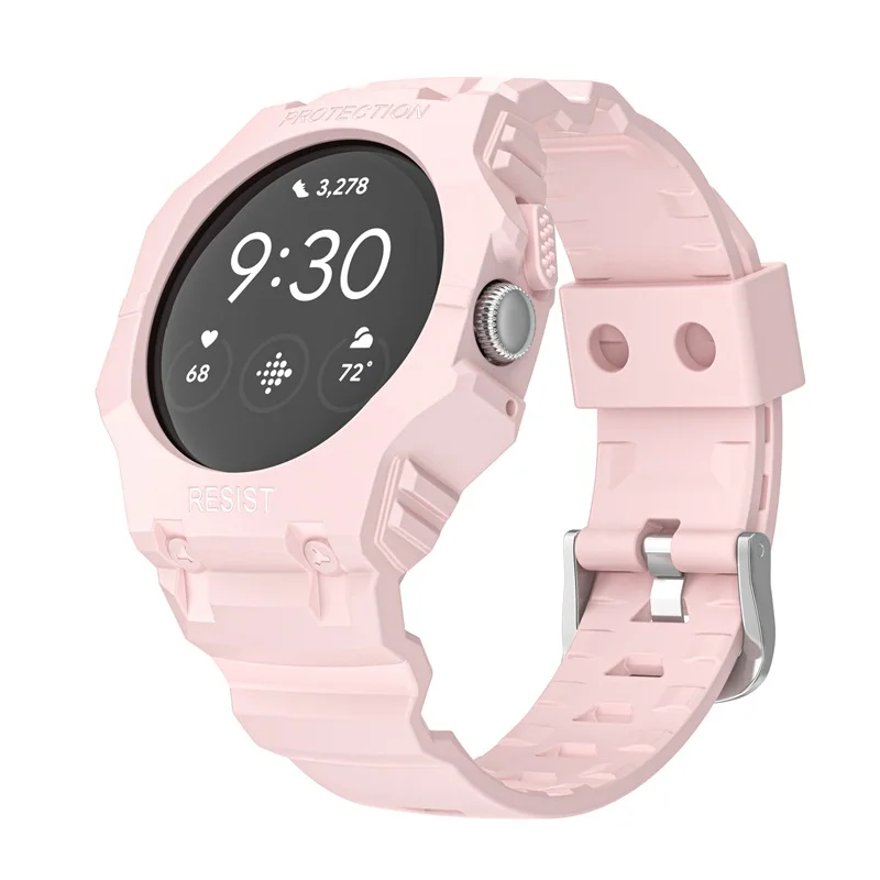 TPU Strap and case For Google Pixel watch bands wearproof shatter-proof  Environmental protection material Sports style bracelet