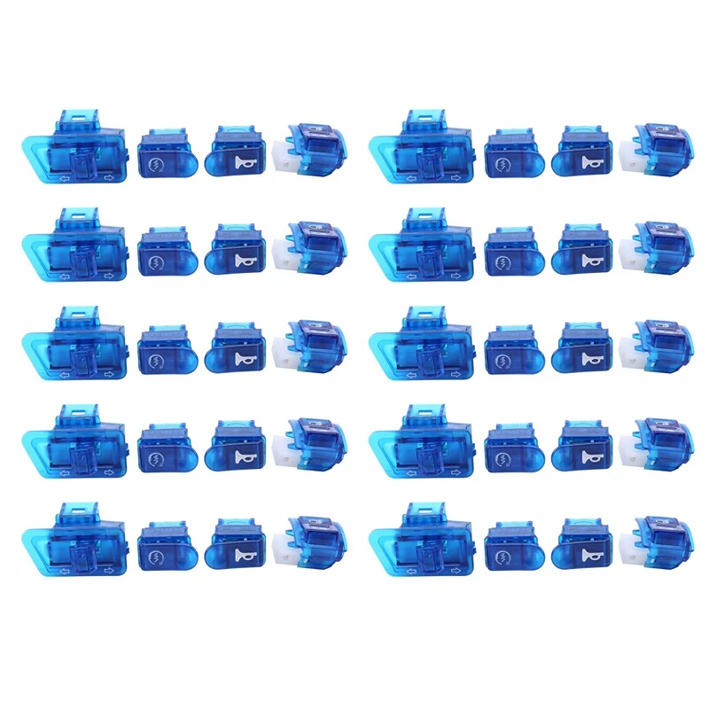 

40X Motorcycle Horn Switch Button Turn Signal Switch Button Start Button For Honda DIO ZX AF27 AF28 AF34 AF35 Blue