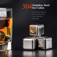 304 stainless steel whiskey stones ice cubes magic vodka wine beer cooler bar whisky chiller tool reusable chilling stones