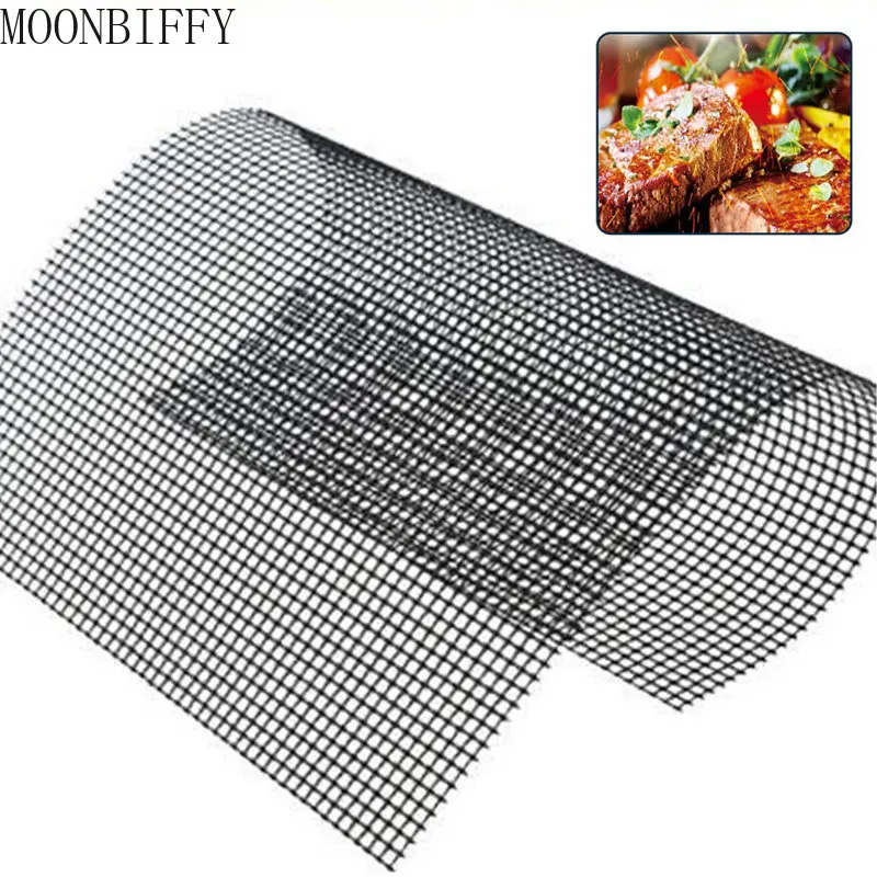 1 PC Square Non Stick Grilling Mats Cooking Tools BBQ Mesh 30*40cm Roaster Barbecue Grilling Mat Kitchen Gadgets