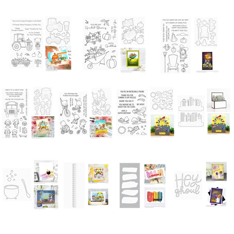 

Новинка 2022 года, сезон Хэллоуин, осень, тыква, прозрачные штампы для вырезания, зеркальные для изготовления бумаги, рамки, карточки