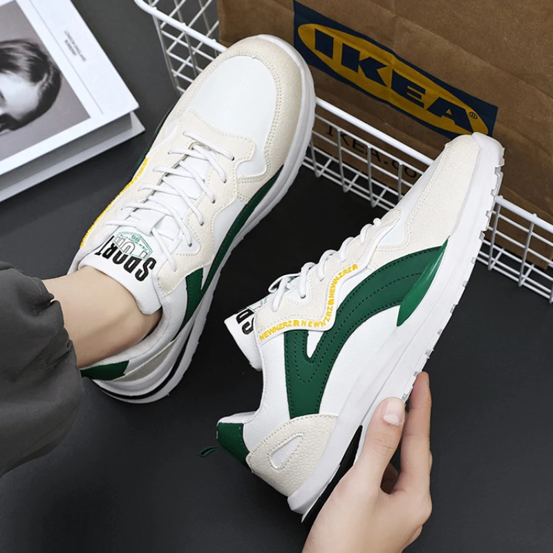 Кроссовки мужские на шнуровке Повседневная Уличная обувь плоская