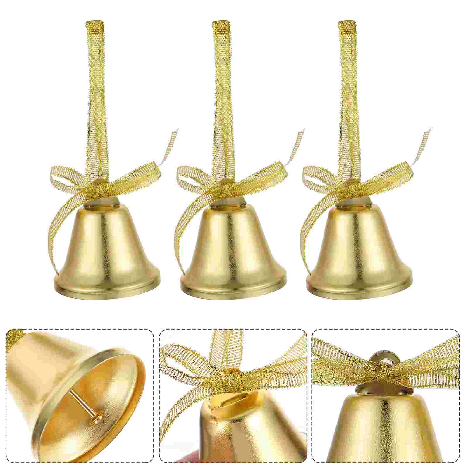 

Christmas Bells Bell Ornaments Gold Golden Tree Jingledecoration Decorations Pendants Star