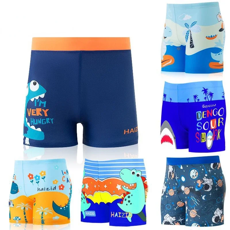 Быстросохнущие дышащие милые Мультяшные детские плавки для детей среднего и