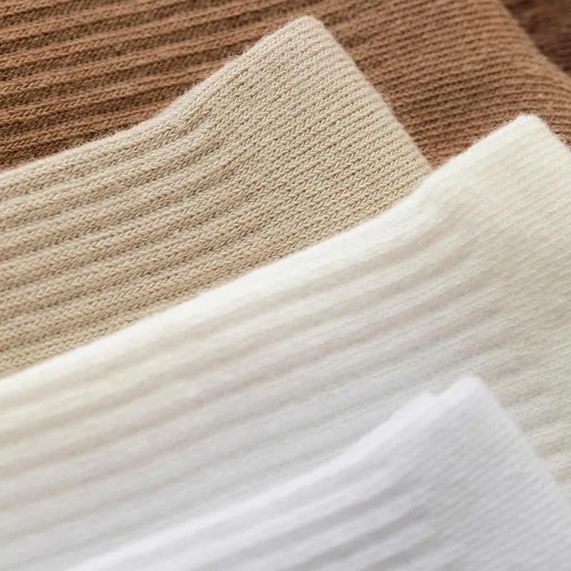 1 Pairs Man Socks Medium Tube Socks Autumn Winter Black White Pure Cotton Sock Men Classic Leisure Business Socks Basketball New