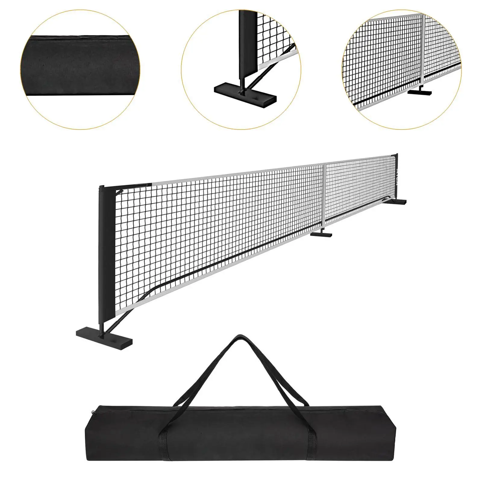 Переносная сеть для пиклбола 22 фута размер регулировки с металлической рамой