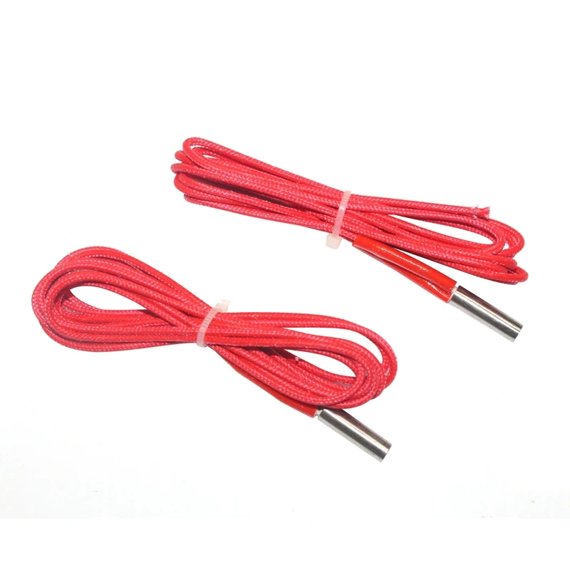 

6Pcs L1000mm 3D Printer Accessories Universal 6X20 Single-Head Heating Rod Single-Ended Heating Tube 40W