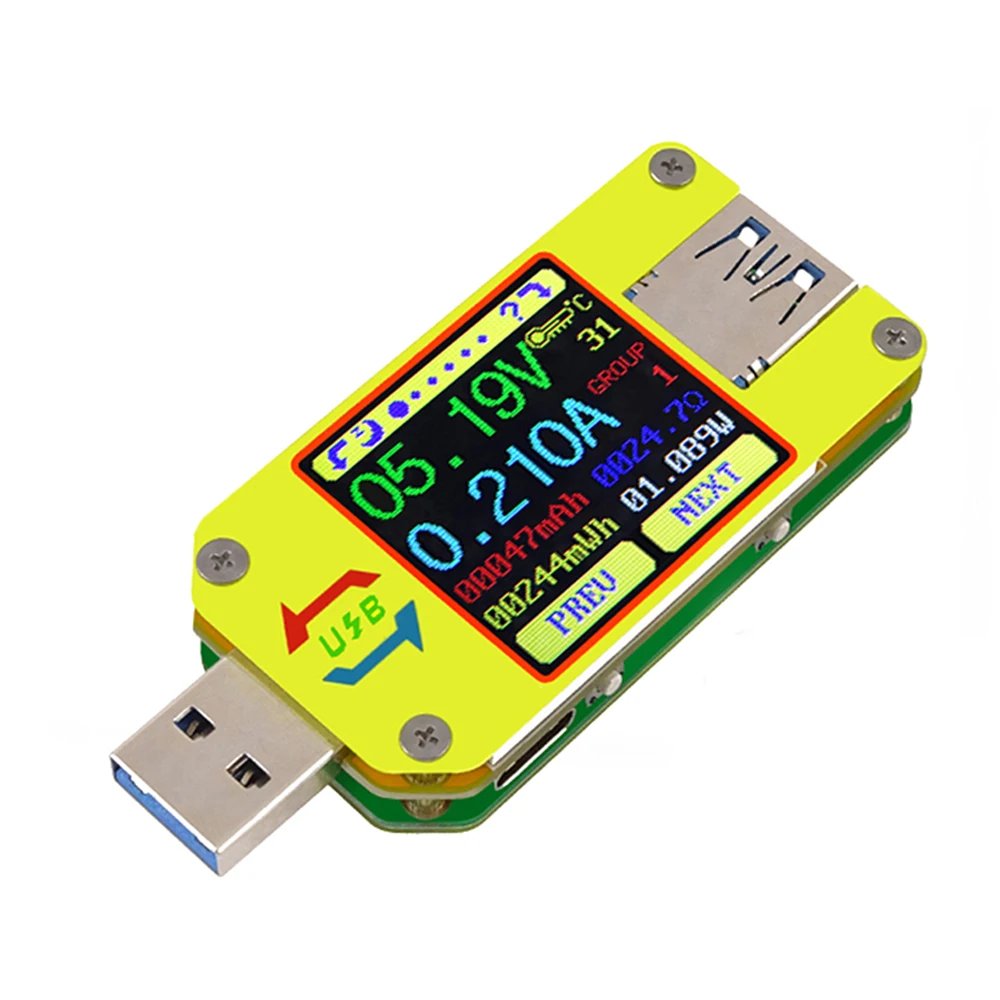 

UM34 Digital LCD Display Micro USB Voltage DETECTOR Current analog Tester Meter multimeter voltmeter price TEST INSTRUMENT
