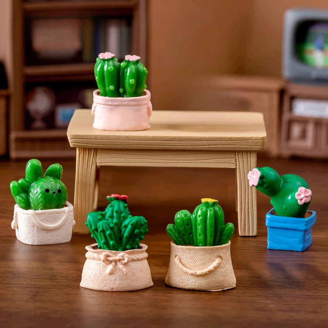 

Миниатюрный кактус Moonbiffy для кукольного домика